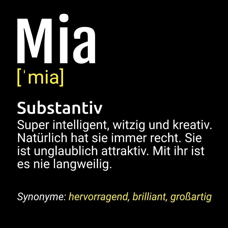 Mia Name Definition