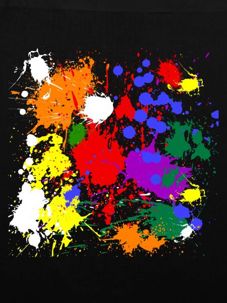rainbow colour splash