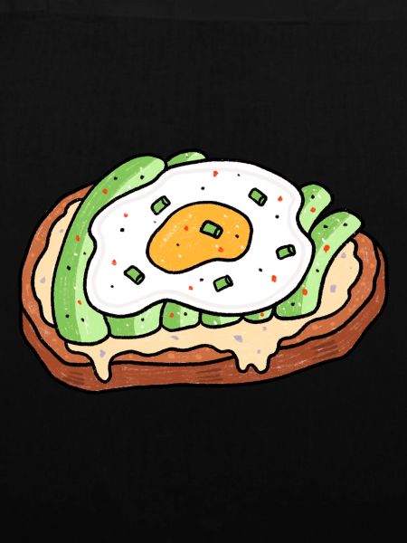 Avocado Spiegelei Brot Brotzeit