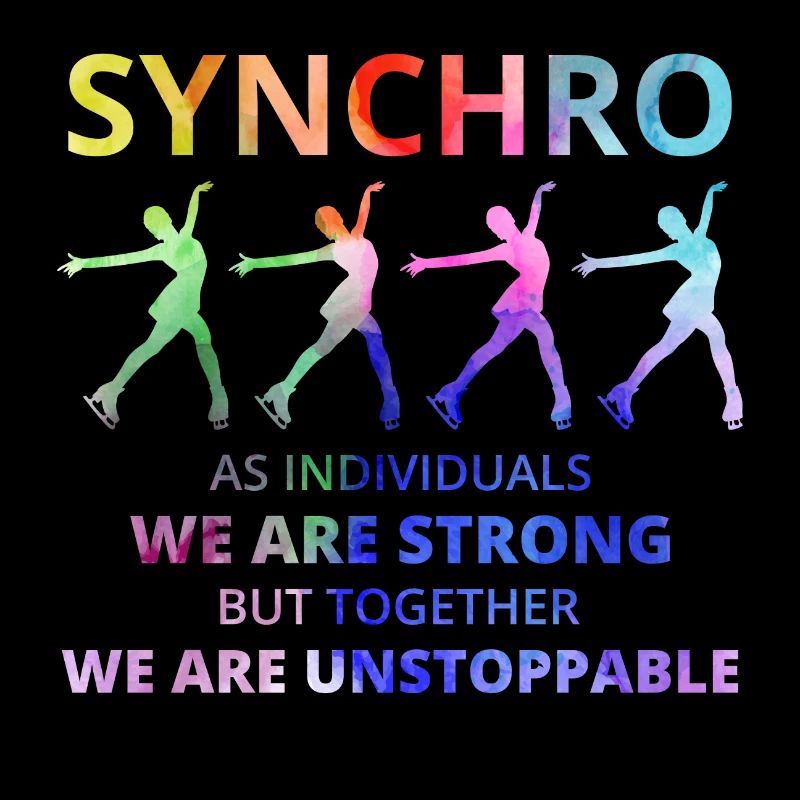 Synchro Synchronized Figure Skating Ice Skater
