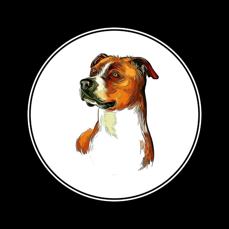 Illustration d’aquarelle de chien Foxhound anglais