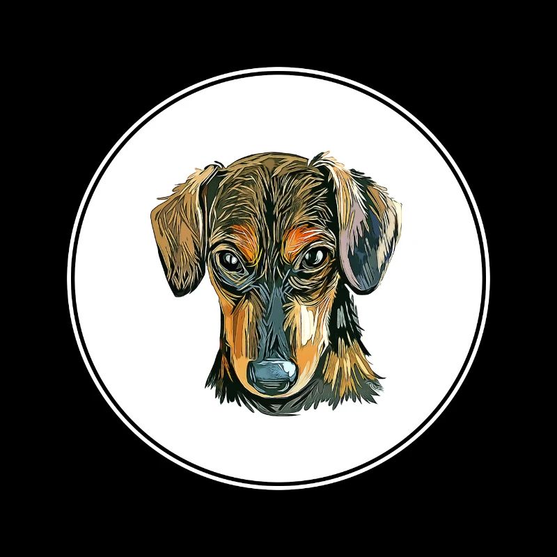 Illustration de l’aquarelle de chien de chien serbe