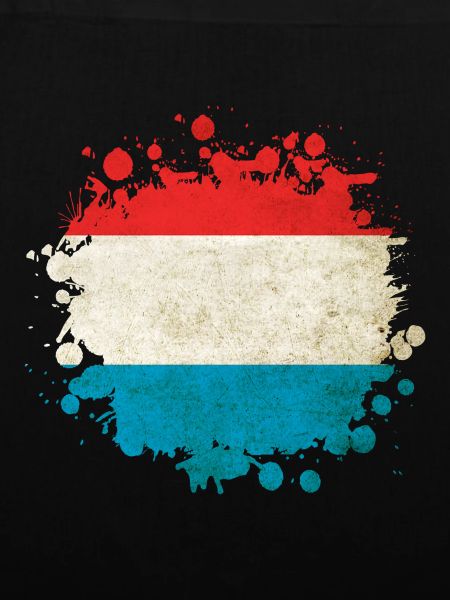 Luxembourg flags blob