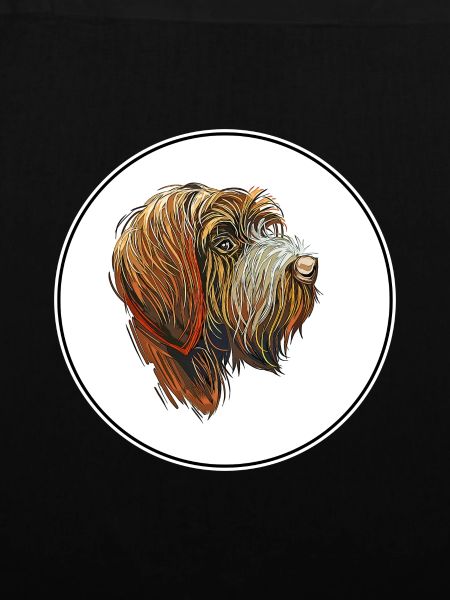 Drahthaar Pointing Griffon Dog Illustration