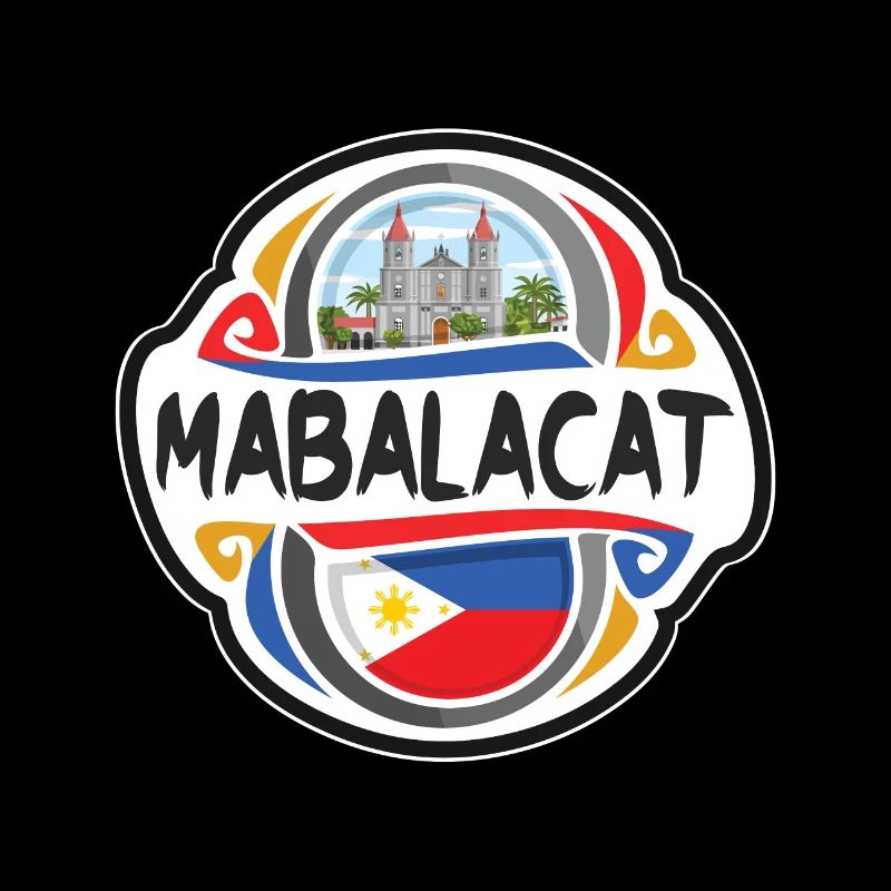 Mabalacat Philippines Drapeau Voyage Souvenir Badge S
