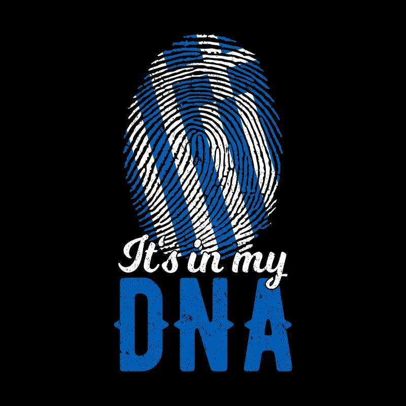 Grèce ADN Drapeau grec Empreinte digitale