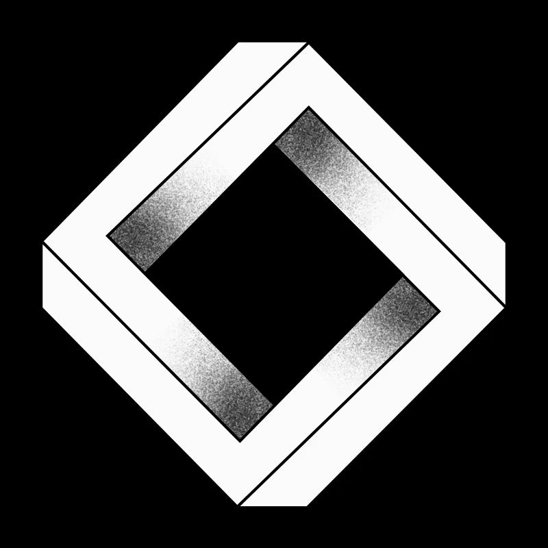 Weißer unmöglicher Diamant