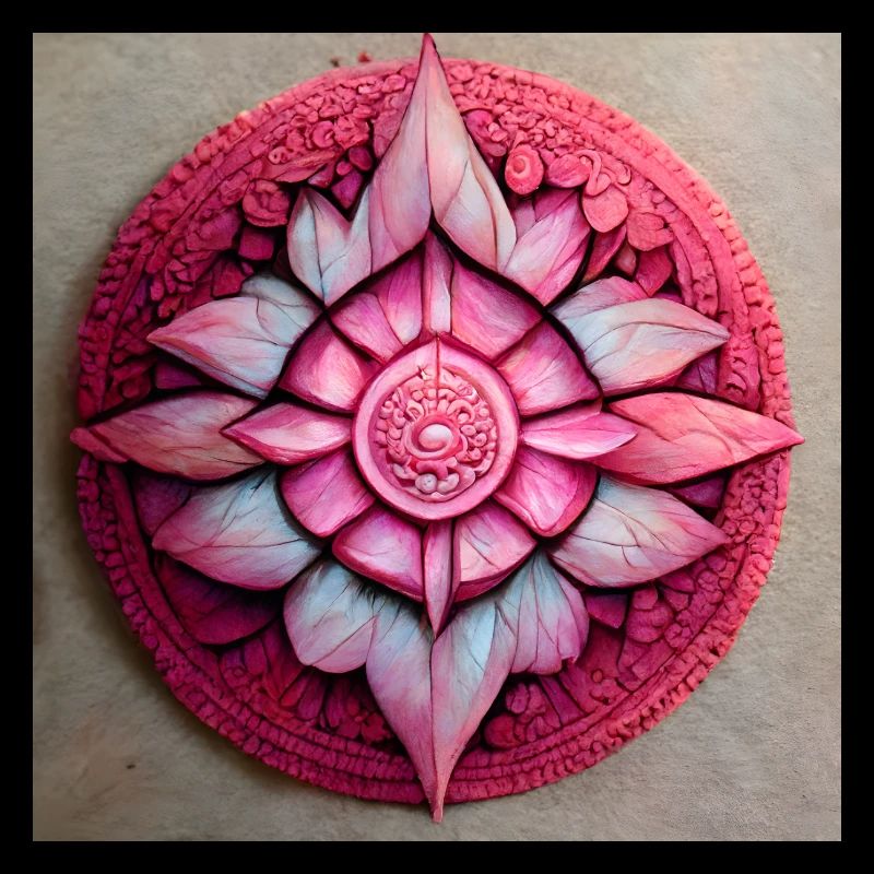 Pink Mandala Muster