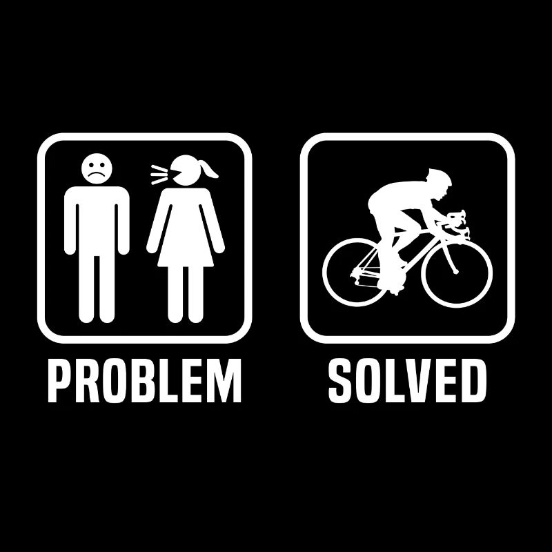 Problem solved cycling t-shirt cyclist