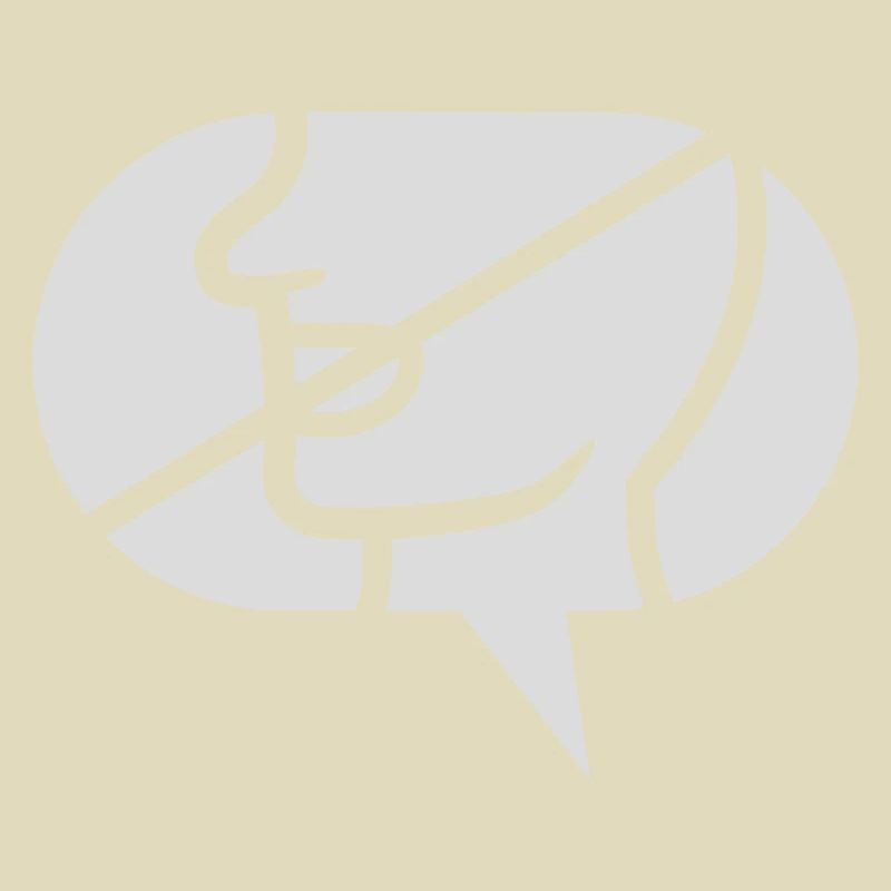 Forbidden Communicate Icon Speech Bubble