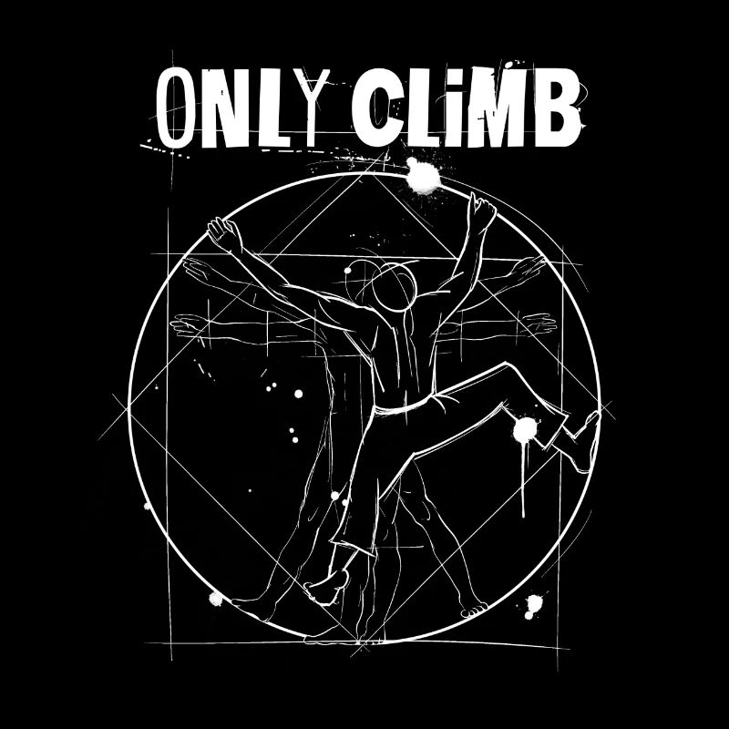 Climber sketch art / ONLY CLIMB