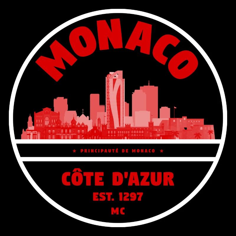 Insigne de la Skyline de Monaco Côte d’Azur
