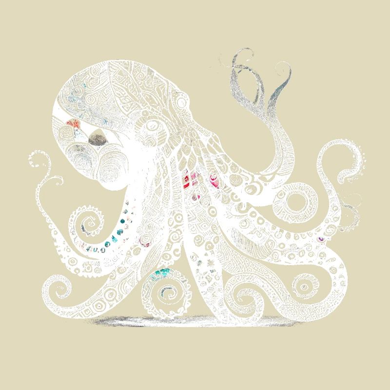 Cool octopus design with Aztec pattern