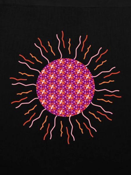 Sonnen-Mandala pink