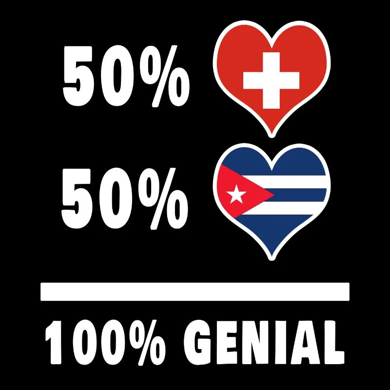 Cuba et Suisse 100% Drapeau Génial