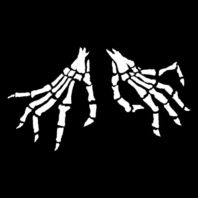 Skeletthände weiß