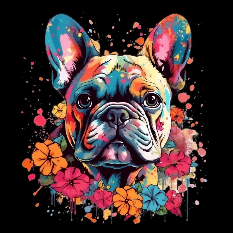 Bouledogue français coloré