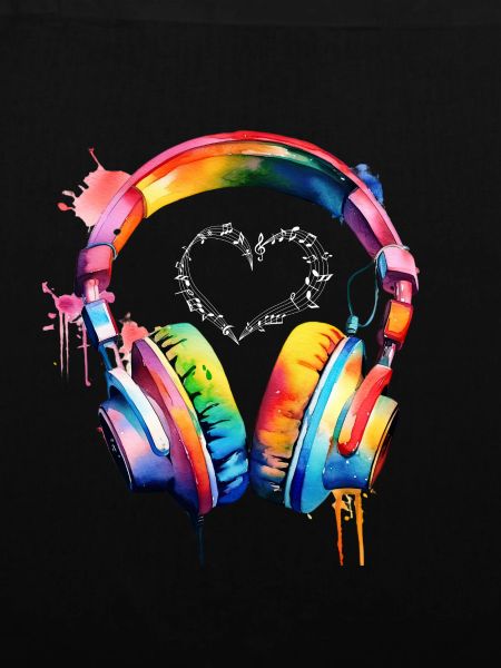 Kopfhörer Musik-Liebe