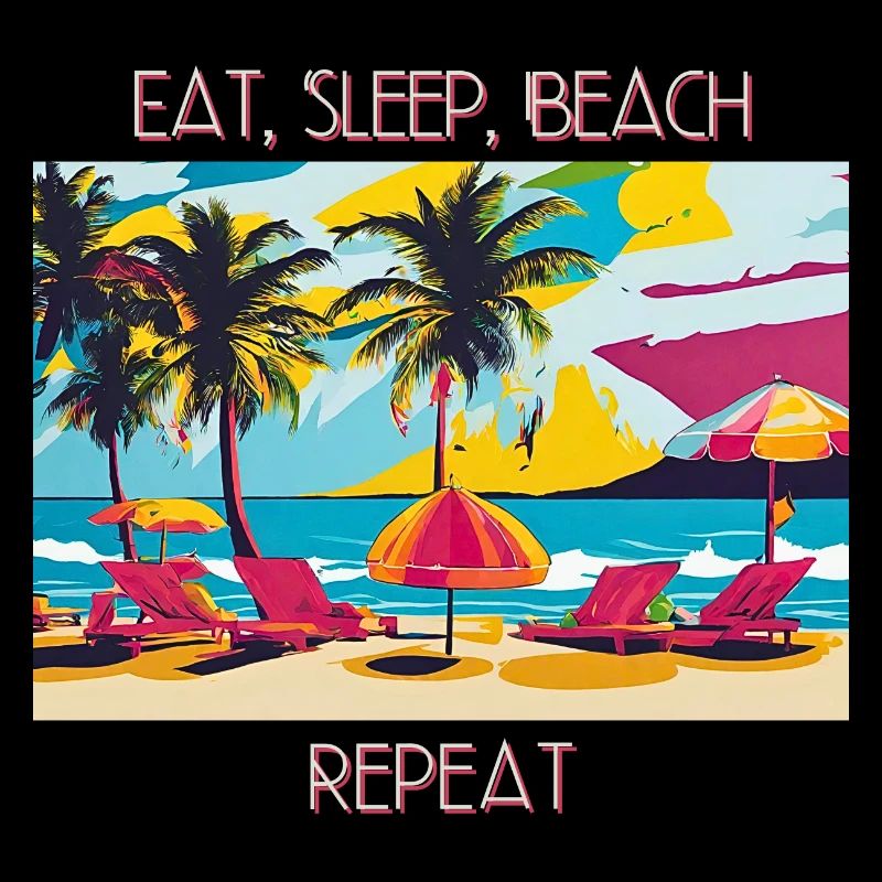 Manger, dormir, plage, répéter