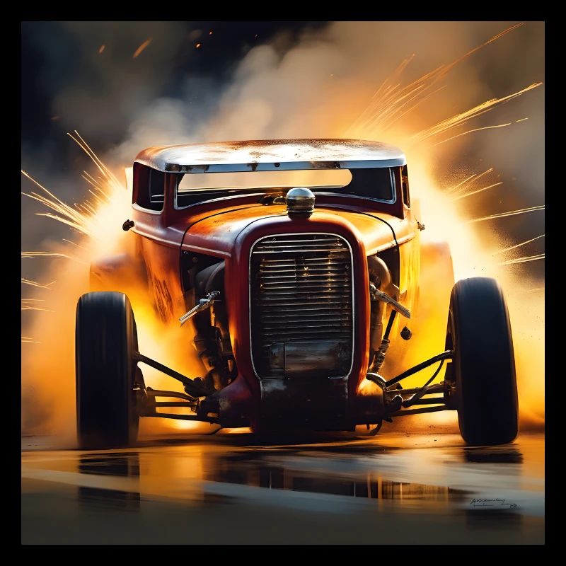 Rusty Hot Rod Rennen #8