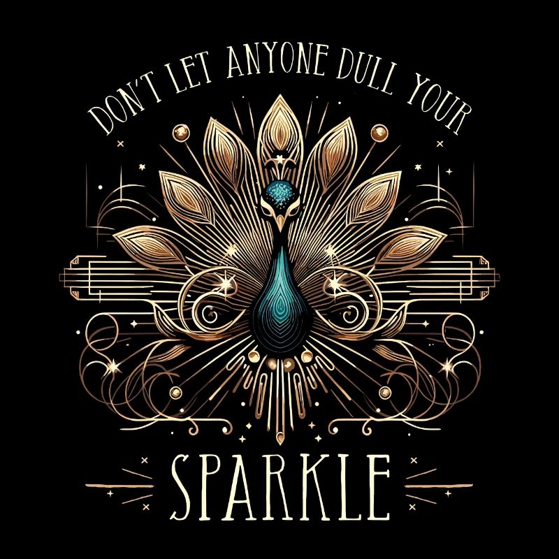 Pfau Art Deco Don't let anyone dull your sparkle
