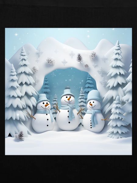3 kleine Schneemänner