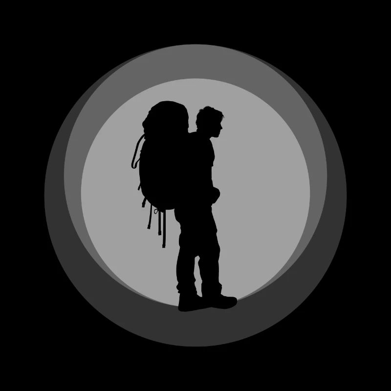 Backpacker Pilger Wanderung