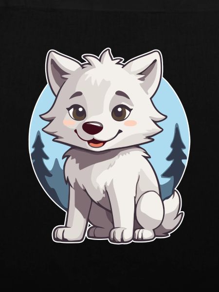 Niedlicher Wolf oder Hund Husky