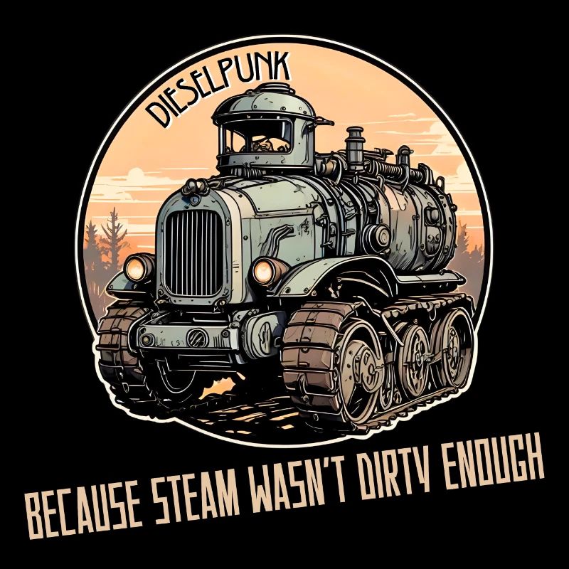Dieselpunk Weil Dampf nicht schmutzig genug war