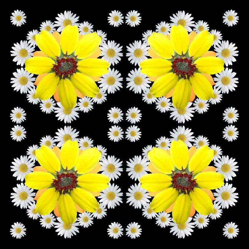 Margeriten gelbe Blüte Gänseblümchen Blumenmuster
