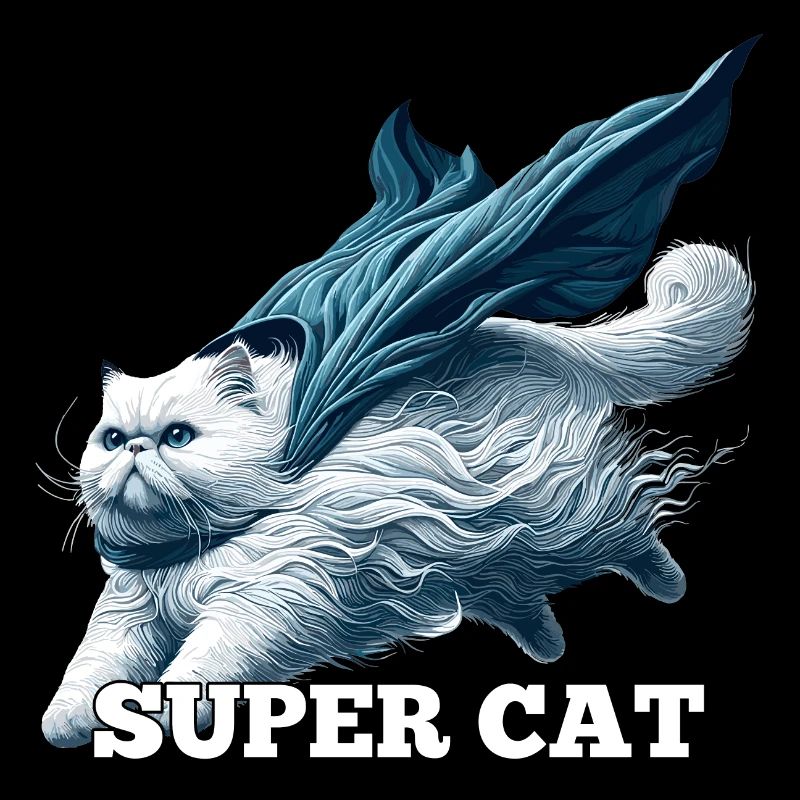Super chat persan blanc chat persan cadeau