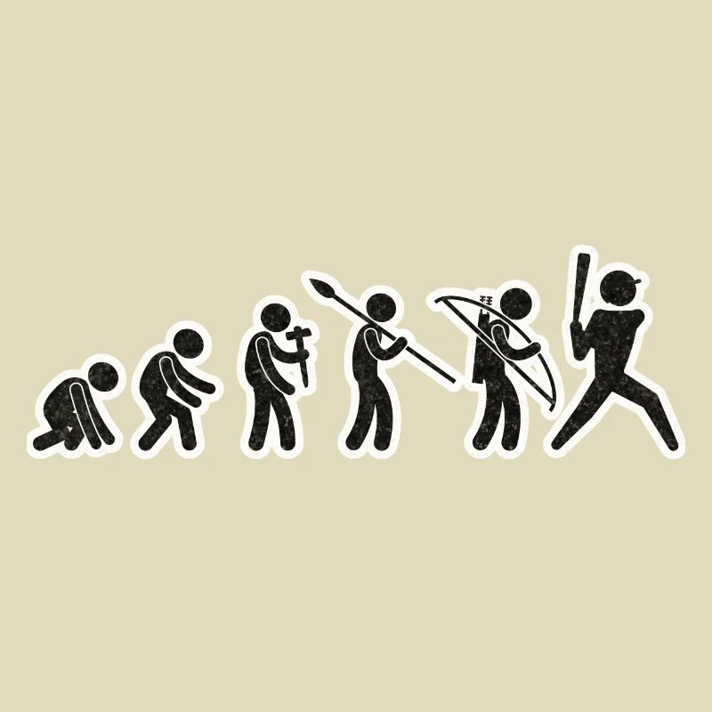 Evolution Joueur de Baseball Grunge Noir