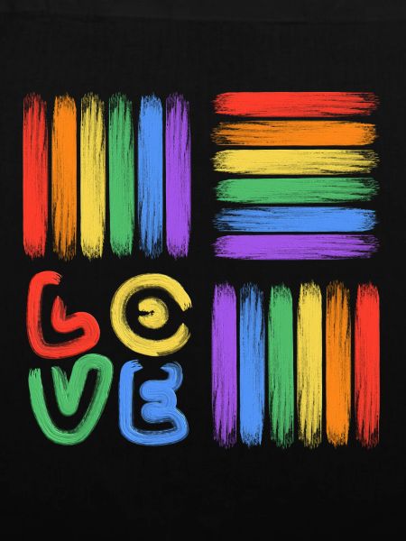 Regenbogen-Liebe Pinselkunst