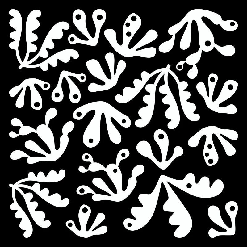 Abstrait Corail L Blanc