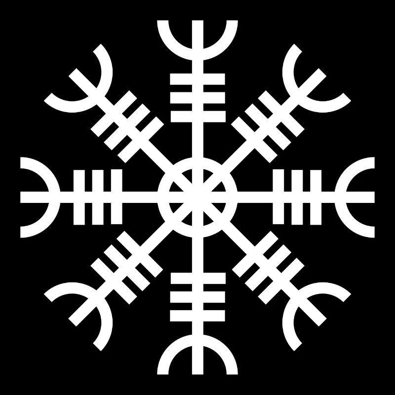 Aegishjalmur weiße Farbe