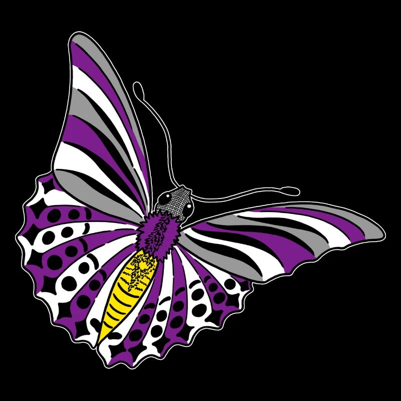 butterfly asexual non binary labrys lesbian
