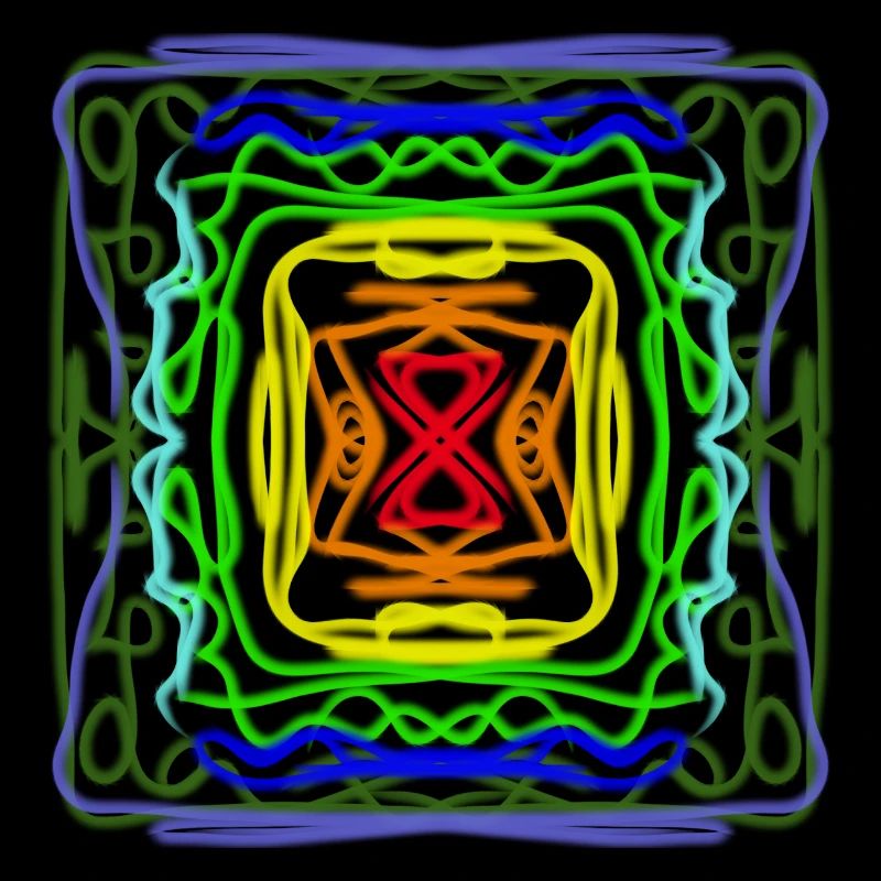 Rainbow geometric pattern