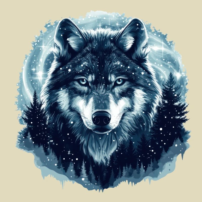 Wolf Winter Wald