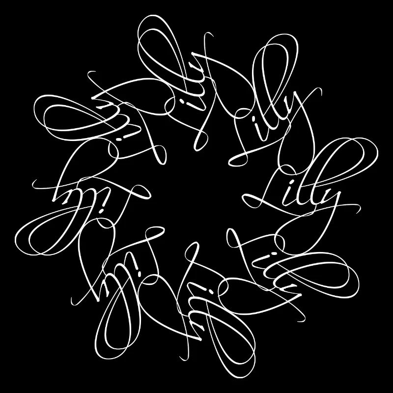 Lilly Name Namensmandala