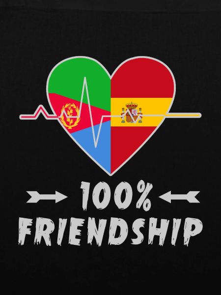 Eritrea und Spanien 100% Freundschaft