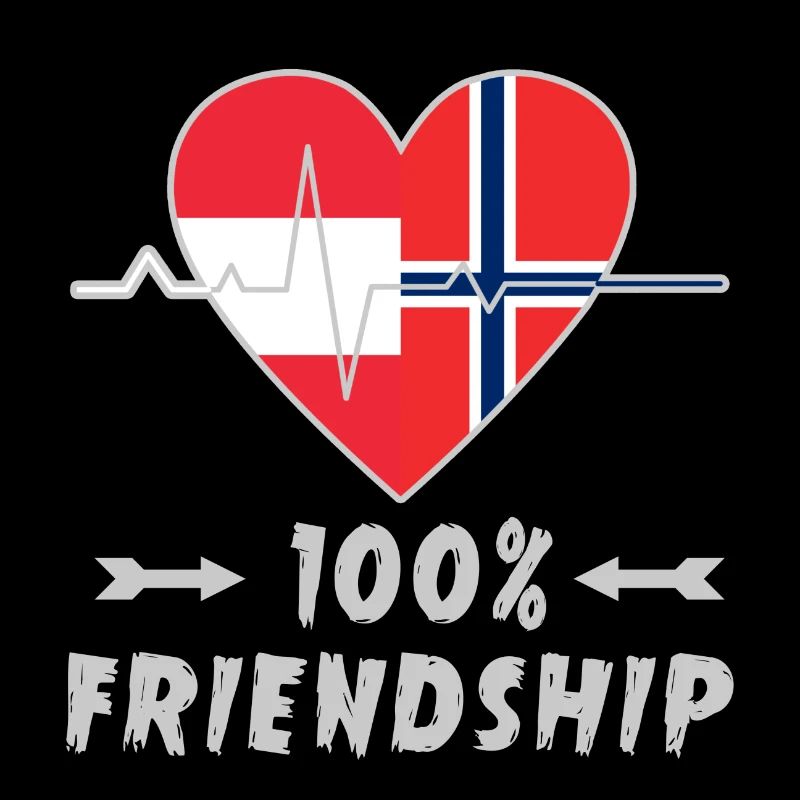 Austria and Norway 100% friendship