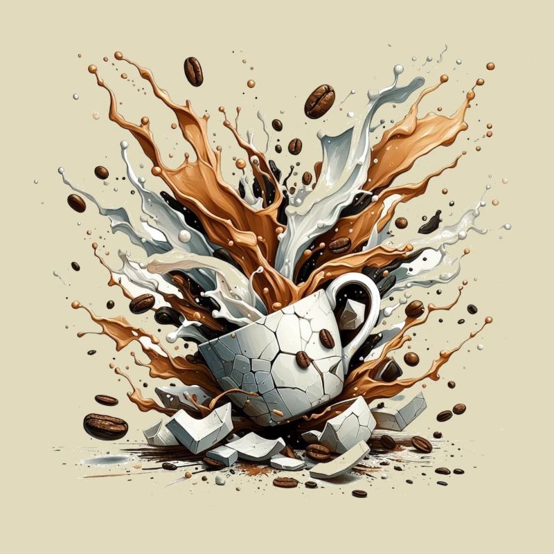Exploded Coffee - 100% Caffeine