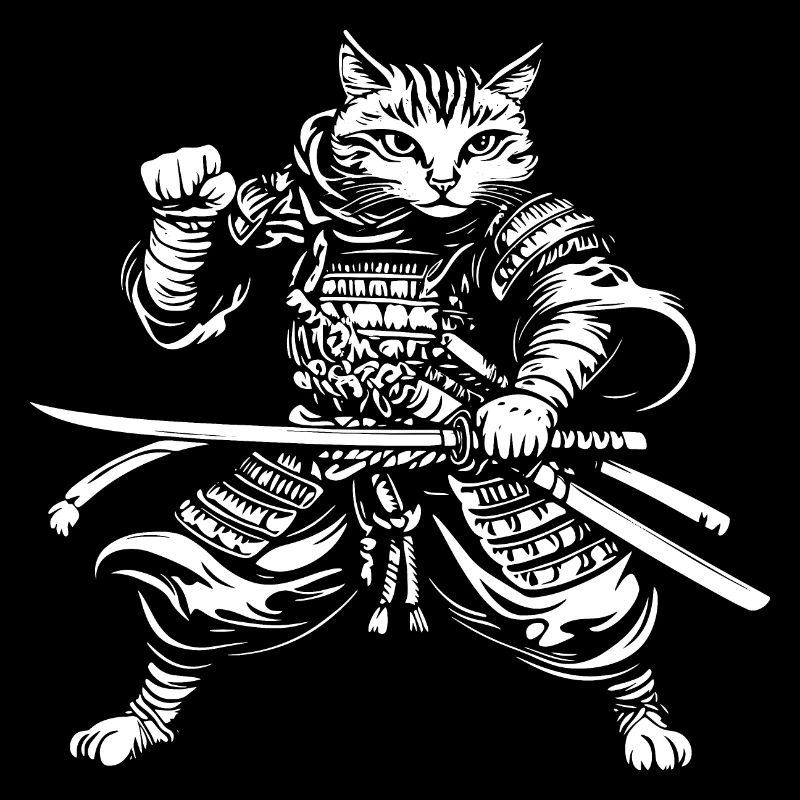 Chat Samouraï