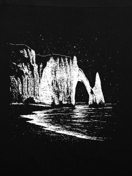Starry night over Étretat