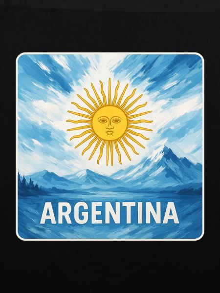 Argentinien Nationalfarben Design