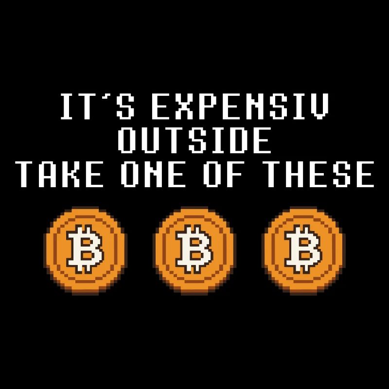 It’s Expensive Outside – Pixel Bitcoin Parodie