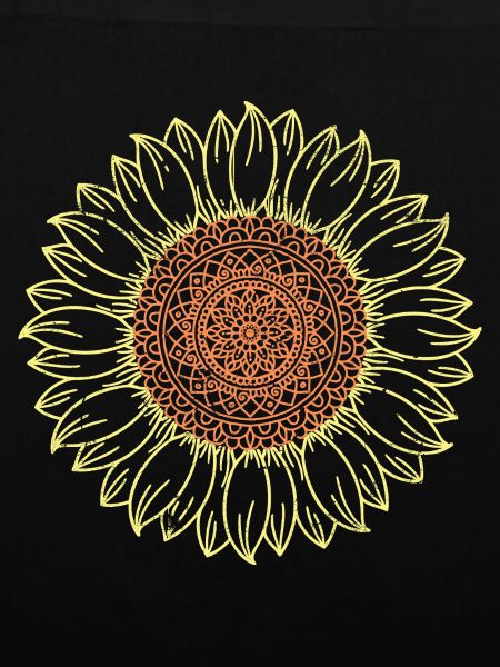 Intricate Mandala Sunflower Design