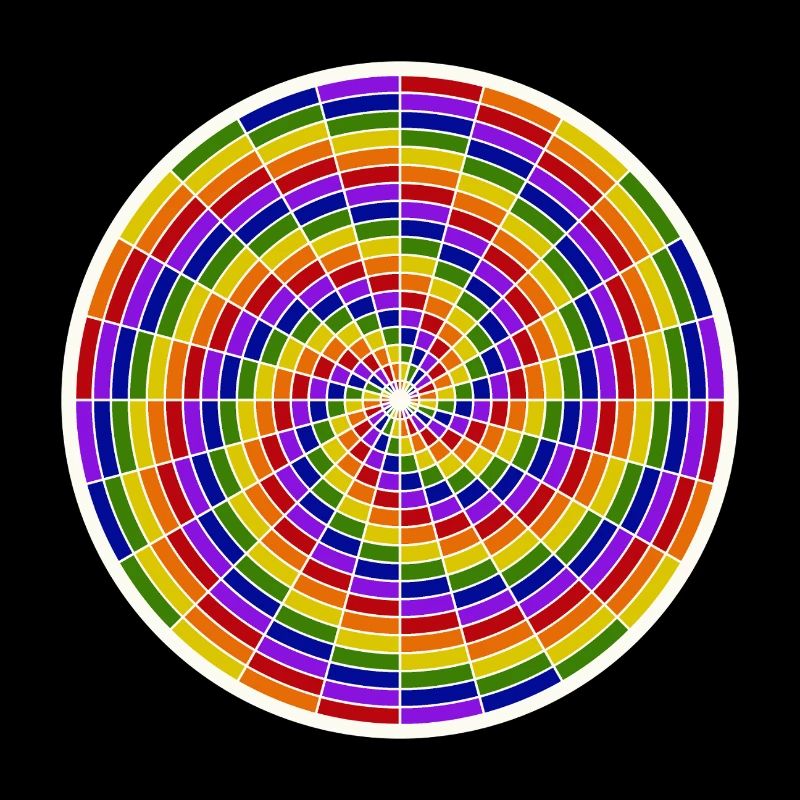 Colored Spiral Art Design