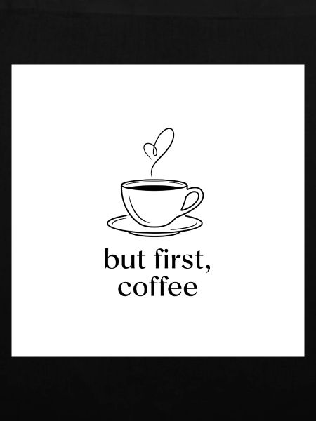 Minimalistischer Kaffee mit Herz