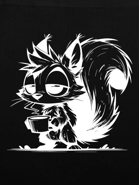 Bitte nicht stören – Eichhörnchen Kaffeezeit